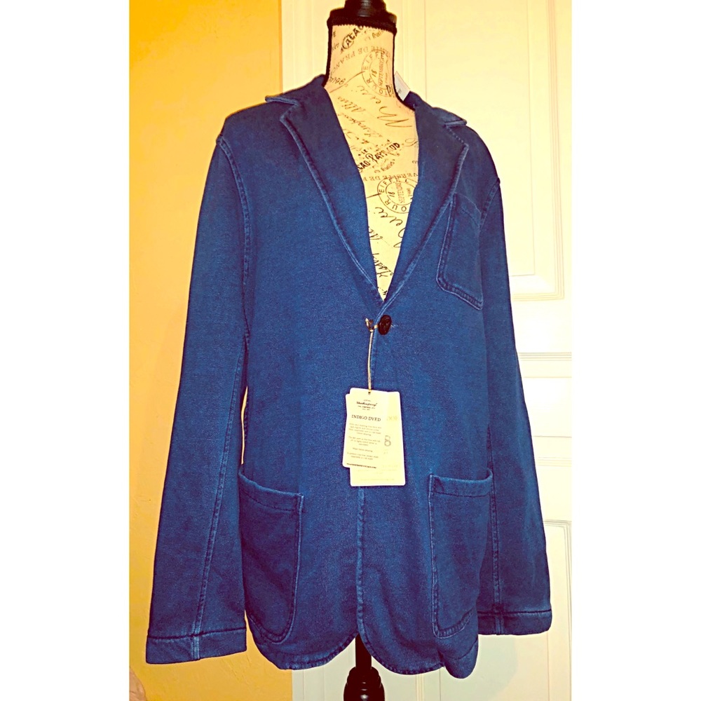 NWOT-Vintage Weathered  Demin Blazer/ Jacket